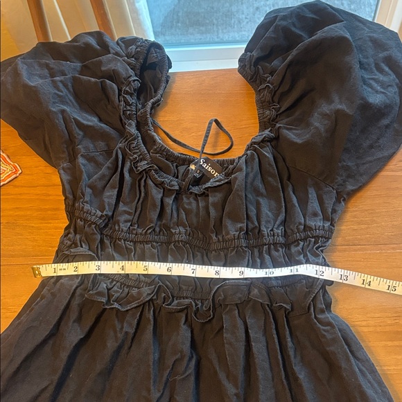 En Saison Cottagecore Black Dress - Picture 7 of 8